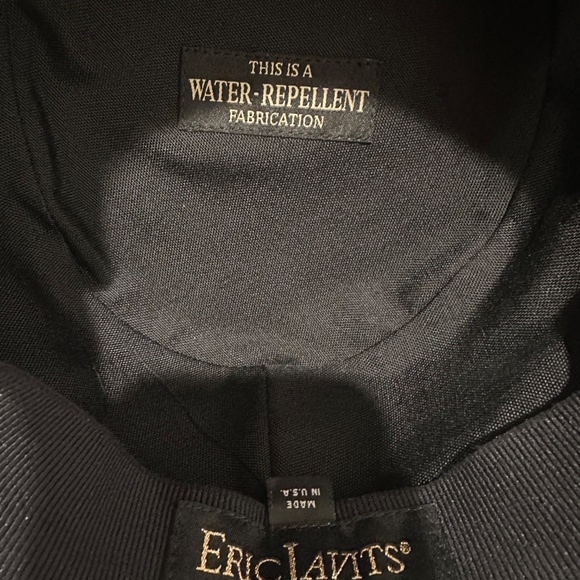 Eric Javits |  Croc Embossed Patent Water Repellent Rain Bucket Hat | Dark Brown - Picture 6 of 7